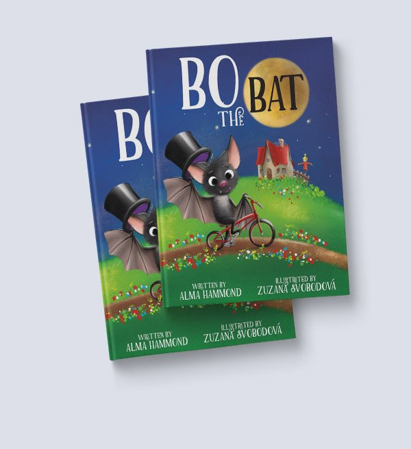 Bo The Bat Book Mockup A4 velke