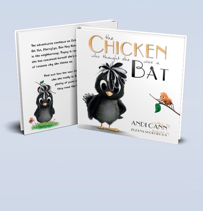 Chicken Bat cover mockup portfolio