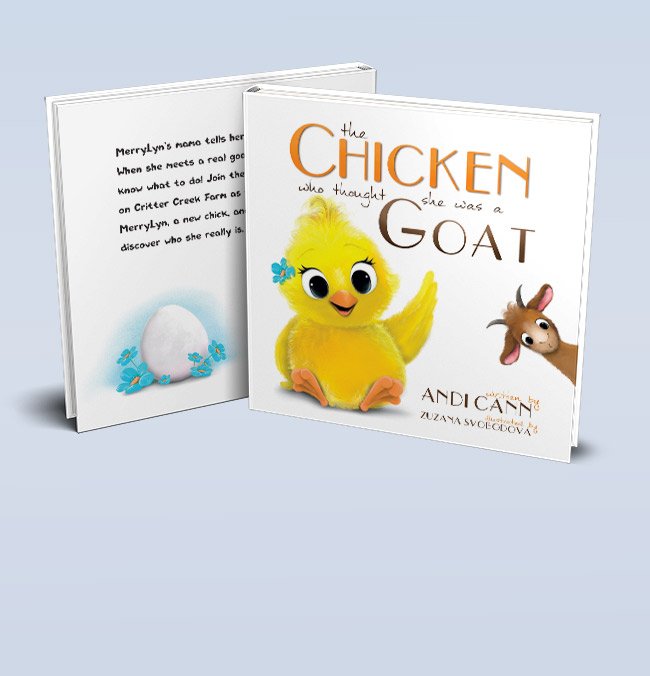 Chicken Goat cover mockup portfolio