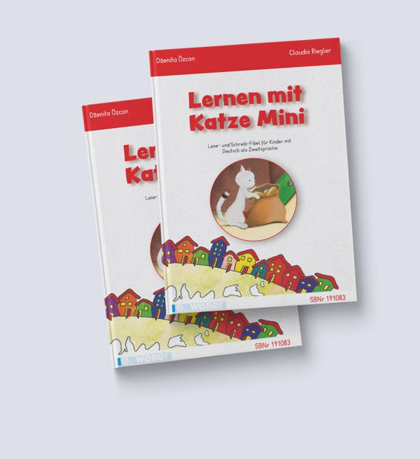 Lernen mit katze mini Book Mockup A4 velke