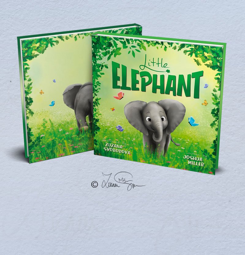 LITTLE ELEPHANT cover mockup portfolio