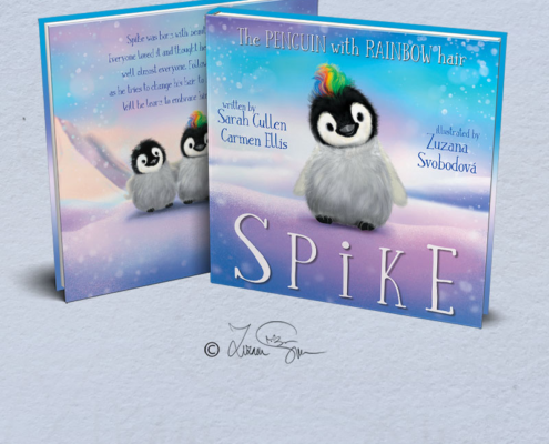 Spike the Penguin with mohawk