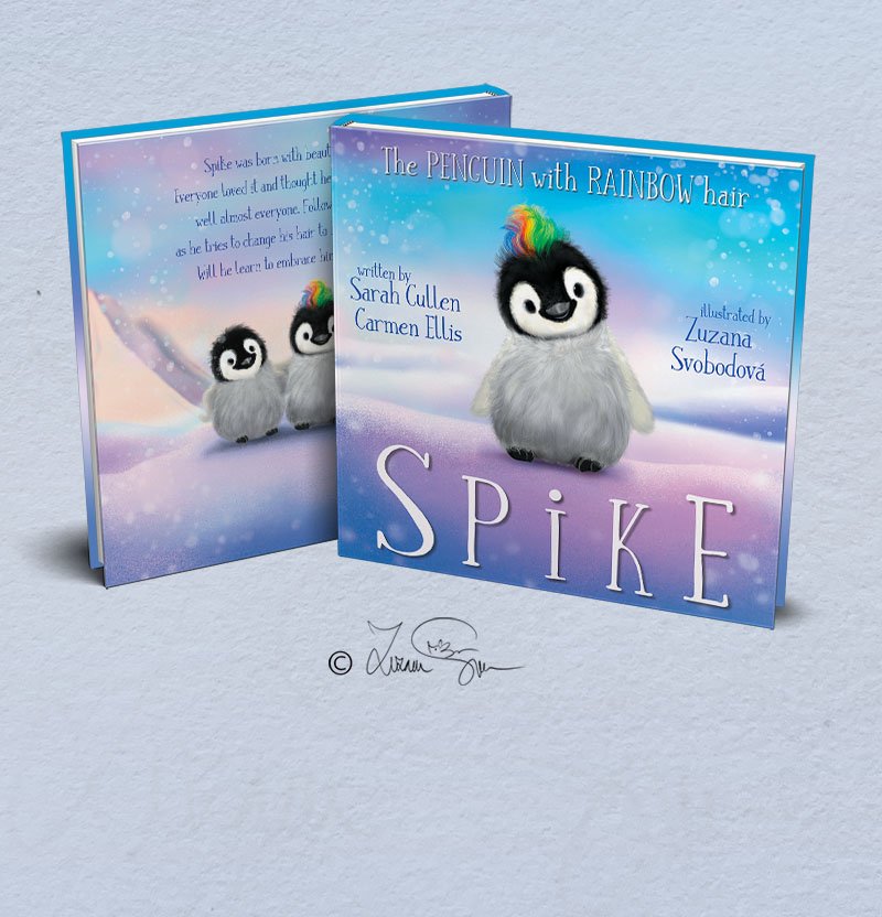 Spike the Penguin with mohawk