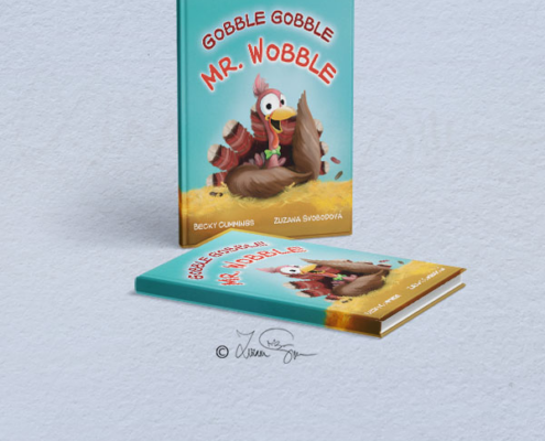 GOBBLE Mr Wobble cover mockup portfolio small