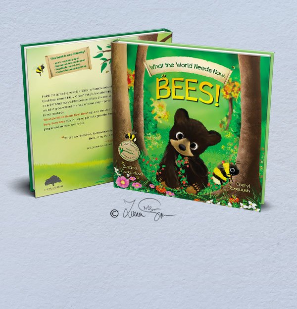 What the World Needs Now Bees cover mockup portfolio