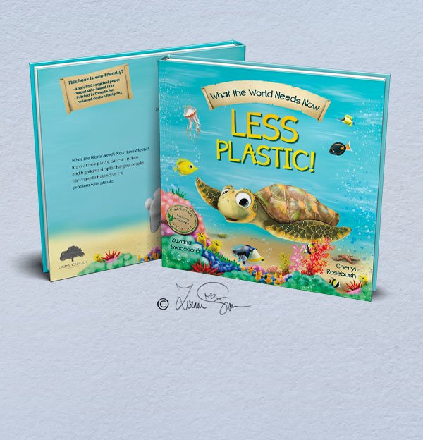 What the World Needs Now Less Plastic cover mockup portfolio
