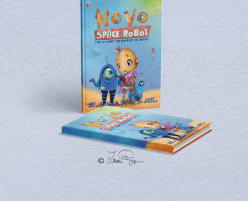 NOVO space robot 2 cover mockup portfolio
