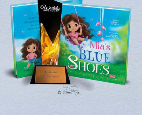 Mia Blue Shoes cover prize