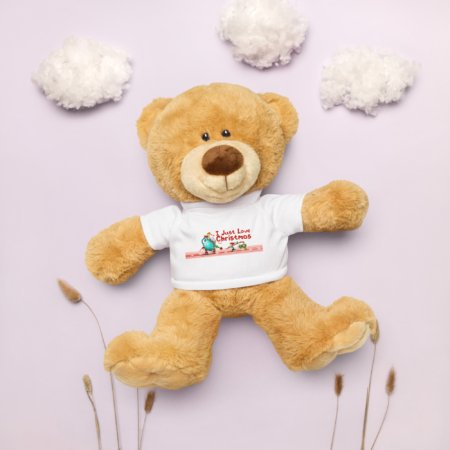 teddy bear with a t shirt white front 693488d544a8c