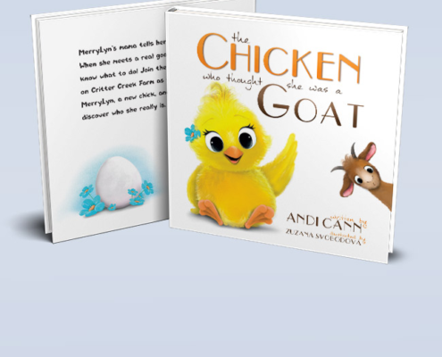 Chicken Goat cover mockup portfolio