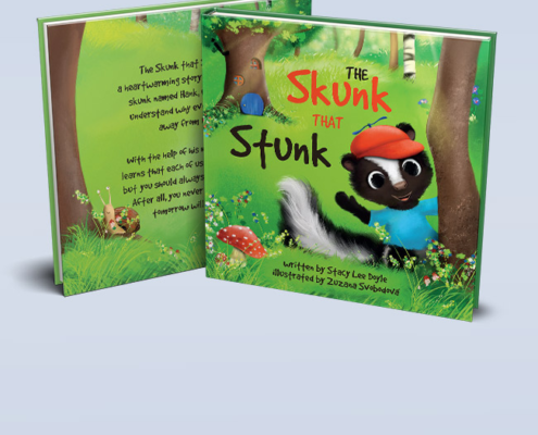 Skunk Stunk cover mockup portfolio