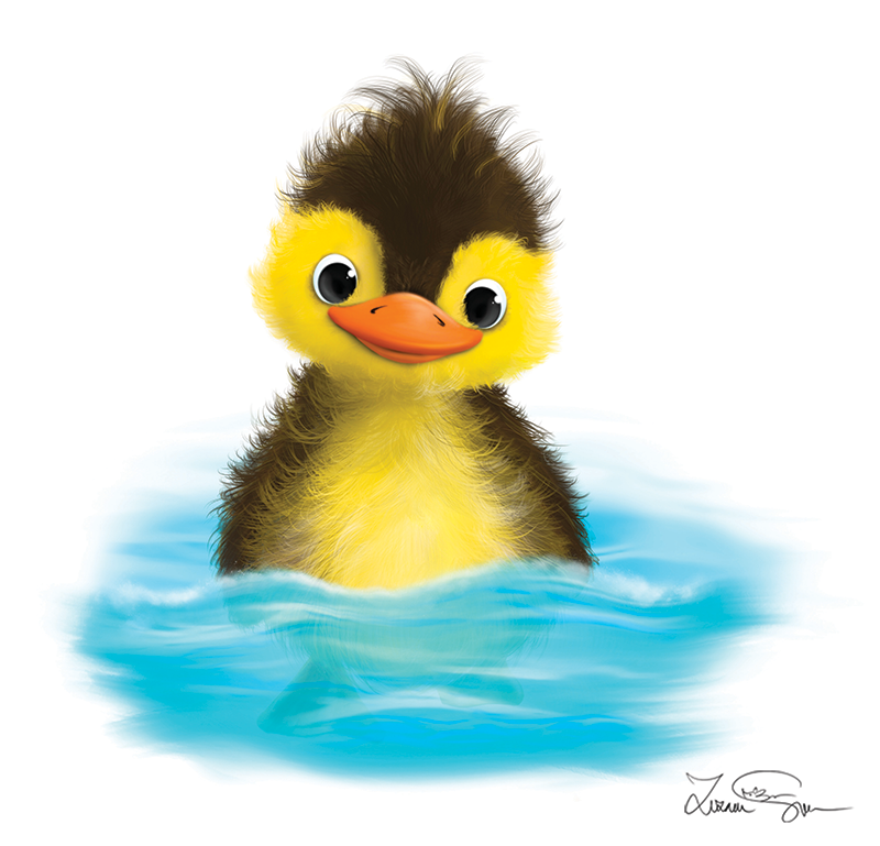 The Duck who thought he was a Chicken | zuzana svobodova illustration