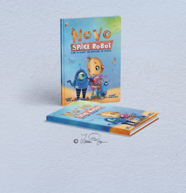 NOVO space robot 2 cover mockup portfolio