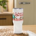 travel mug with a handle white 25 oz front 69348d7a7fed3