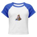 womens micro rib raglan baby tee white true royal front 69372d51908d8
